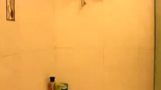 Changing underwear and cum in shower