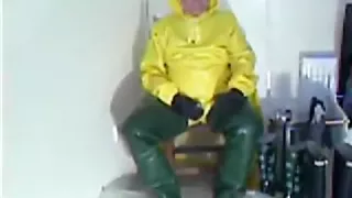 After piss rubber play.