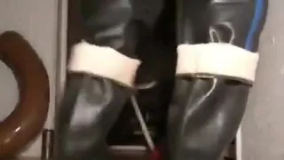 nlboots - leather trousers and rubber boots