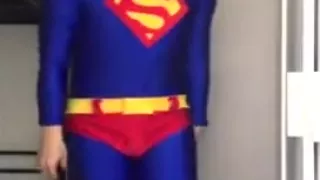 Superman strips down to slutty undies