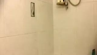 Piss, shower and cum in satin panties