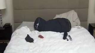 Wearing a Gas Mask and Cowboy Boots using Fleshjack