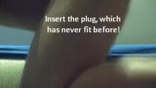 Sissy streching ass cunt