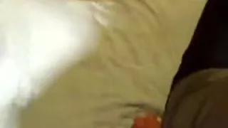 horny - touching and stroking my soaked bulge