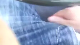Randy long jack off in car.