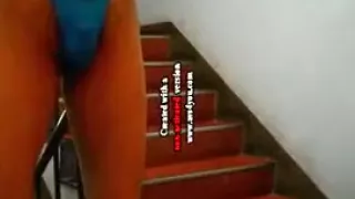 Im Treppenhaus des Hotels