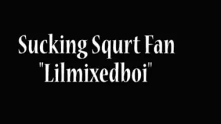 Einen Kerl aus Squirt saugen