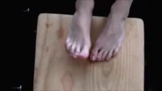 Foot fuck- painting toenails and getting cum on feet!