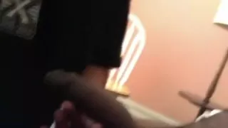 Ebony dick sucked, no-gag throating