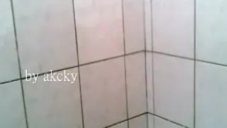 cum with swimwear, rubber ring, and buttplug in locker room