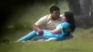 Desi Paramours in Park Chap Playing With Her Pantoons