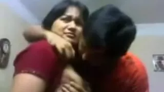 Indian Bhabi n Devar At Home Giving A Kiss & titties engulf
