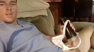 Pretty dude is having fun in the bedroom and shooting himself on camera