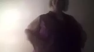 Amateur large pretty woman blonde lady on web camera finally undresses