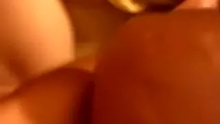 Amateur sex with lustful white chick in bedroom of hers