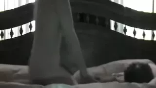 Big busty sweetheart loved to ride large 10-Pounder in her bedroom in cowgirl pose