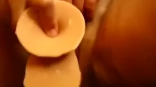 Big obese snatch of my older bulky doxy and her diminutive anal beads