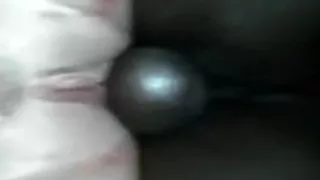 Darksome wang with large balls reamed tight white juicy crack