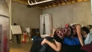 Dark Brown Hair slut takes dark 10-Pounder in her mouth at hotel room