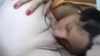 Busty latin hottie darksome brown girlfriend gives me nice blow job-stimulation