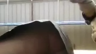 Caught an non-professional upskirt movie scene during the time that shopping in the mall