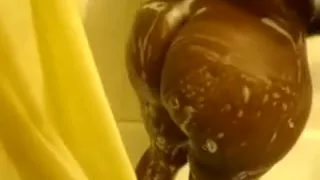 Check out my sexy playgirl in the shower room in nature's garb and juicy