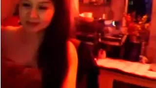 Chinese woman I'd like to fuck recent from the shower finger copulates herself