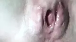 Close up look at naughty and weird cum-aperture of some white doxy