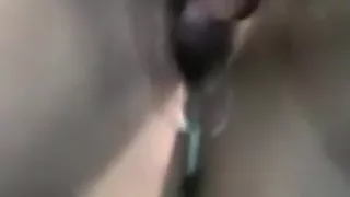 Creamy bawdy cleft of concupiscent and kinky sweetheart in her bedroom