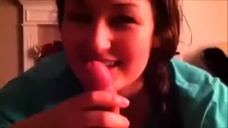 Cute and lascivious wife of my neighbor giving me head