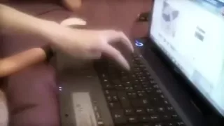 Filming my girlfriend masturbating on web camera with a fake ramrod