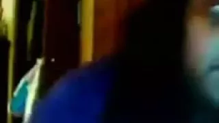 Freaky and gross big titties of an ebony mature lady on webcam