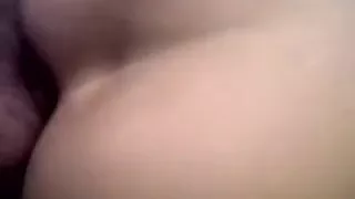 Fucking my hot white girlfriend in the arse gently