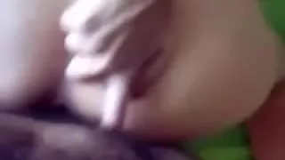 Fucking my latin honey in the taut dry black gap from behind