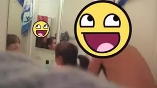 Fucking my enchanting darksome brown sweetheart on POV video scene at home