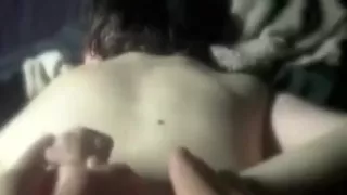 Fucking my white wife in doggy style position on POV hot vid