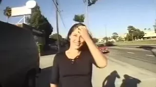 Nice-Looking exhibitionist floozy walks outside of my car with facial