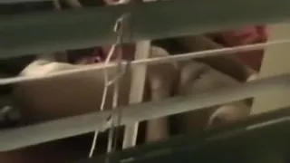 Having a brief peek in the private life of my neighbor in her bedroom