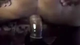 Lustful black dude drills my tight booty in doggy position