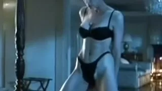 Sweetheart in her sexy tight underwear showing off her strip dancing skills