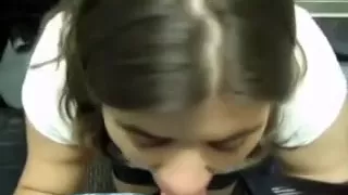 I love to do shopping with my dark brown hair GF ''cuz that hottie pleases me each time