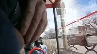 I love to jerk off my chunky ding-strapon watching women in the street