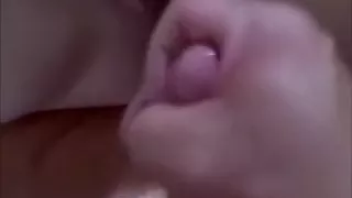 Jerking off on my wifie while that playgirl plays with her cum-aperture in front of me