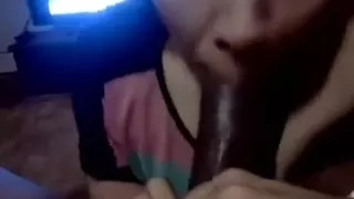 Just an non-professional and sloppy ramrod sucking manner of my wife