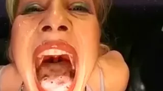 Just my horny golden-haired colleague having fetish for bukkake