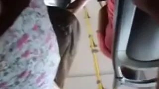 Long legged brown skin honey and spy voyeur upskirt movie scene