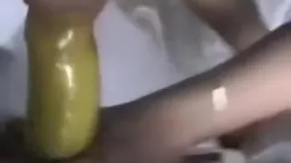 Older and busty lady pulled on a pecker-sock on my dong and sucked it