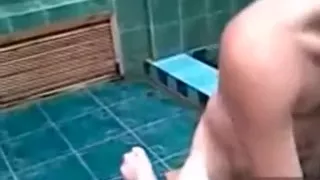 My almost any astounding friend screws Uzbek black brown harlot in the sauna