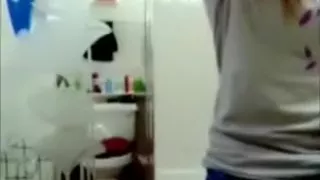 My corpulent girlfriend does an fantastic striptease show for me on web camera