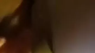 My dark skin plump wifey fingering herself in ottoman